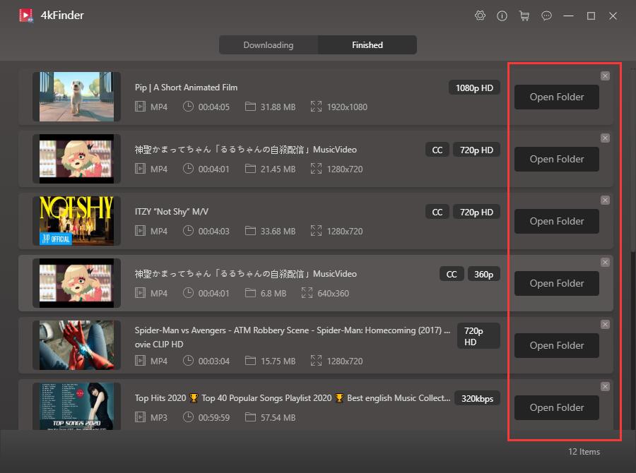 find out downloaded youtube video